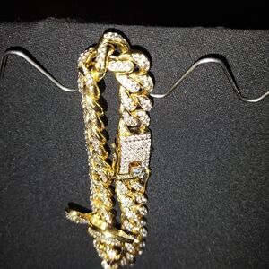 Gold and Silver Chain Bracelet